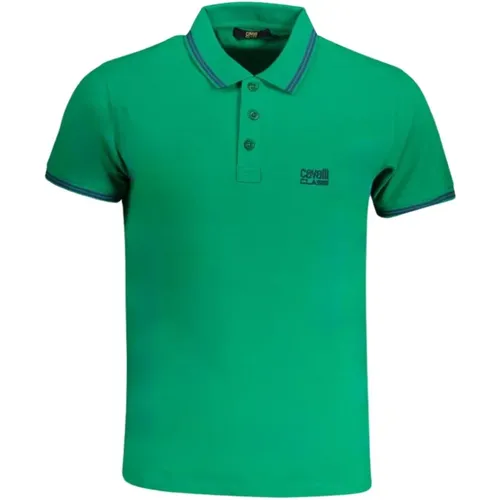 Grünes Poloshirt mit Kurzen Ärmeln - Cavalli Class - Modalova