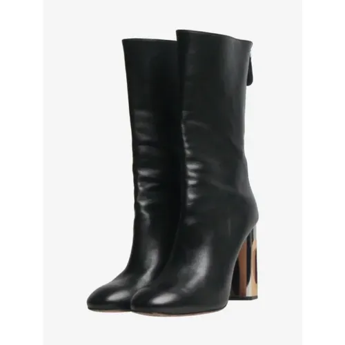 Pre-owned Leather boots , female, Sizes: 5 1/2 UK - Alexander McQueen Pre-owned - Modalova