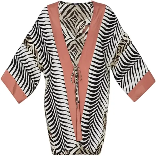 Floral Kimono Jacket , female, Sizes: S, L - Liu Jo - Modalova
