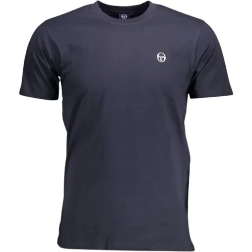 Besticktes Logo Rundhals T-Shirt , Herren, Größe: XL - Sergio Tacchini - Modalova
