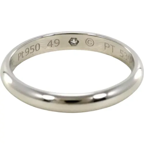 Pre-owned Platinum rings , female, Sizes: ONE SIZE - Cartier Vintage - Modalova