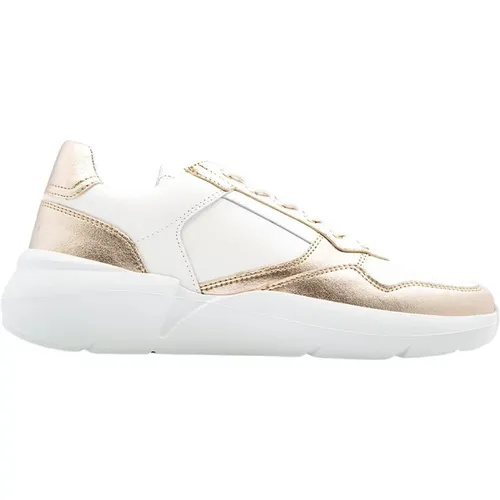 Weiß Gold Welle Sneaker , Damen, Größe: 38 EU - Nubikk - Modalova