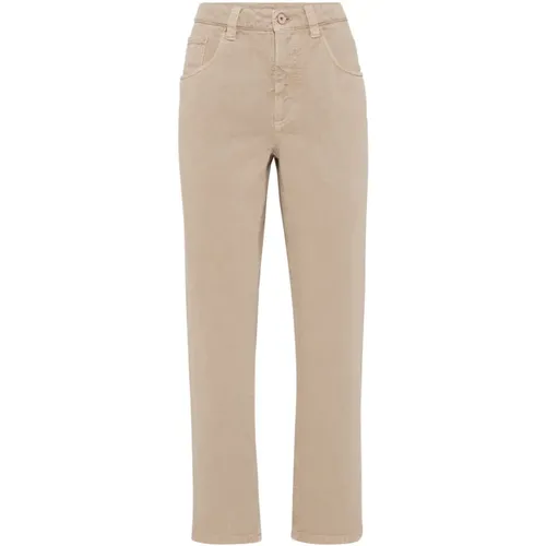 Trousers for Women Aw24 , female, Sizes: L, M - BRUNELLO CUCINELLI - Modalova