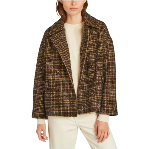 Oversized jacket with houndstooth pattern Vienna , female, Sizes: L - Bellerose - Modalova