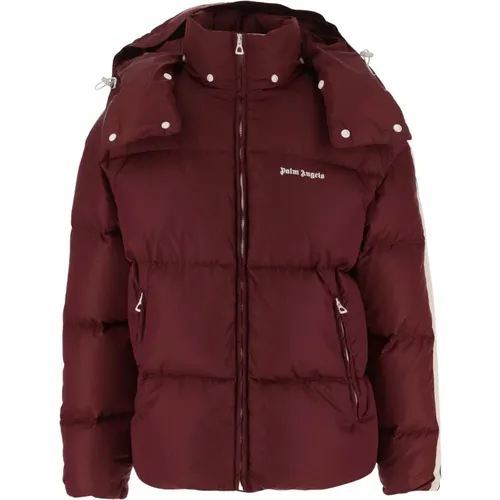 Down Jacket with Logo Detail , male, Sizes: L - Palm Angels - Modalova