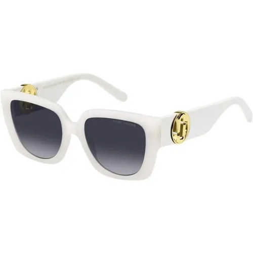 Ivory Frame Dark Grey Sonnenbrille , Damen, Größe: 54 MM - Marc Jacobs - Modalova