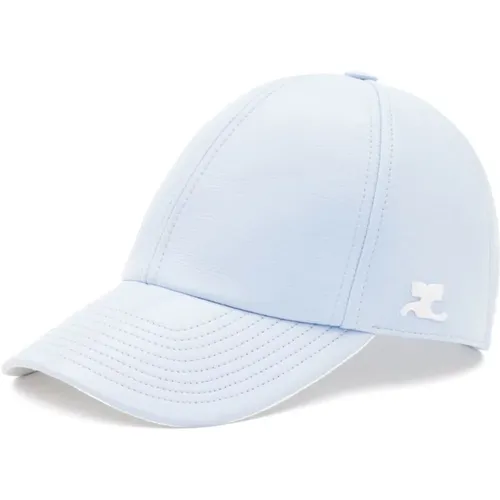 Blaue Logo Patch Cap , Herren, Größe: M - Courrèges - Modalova