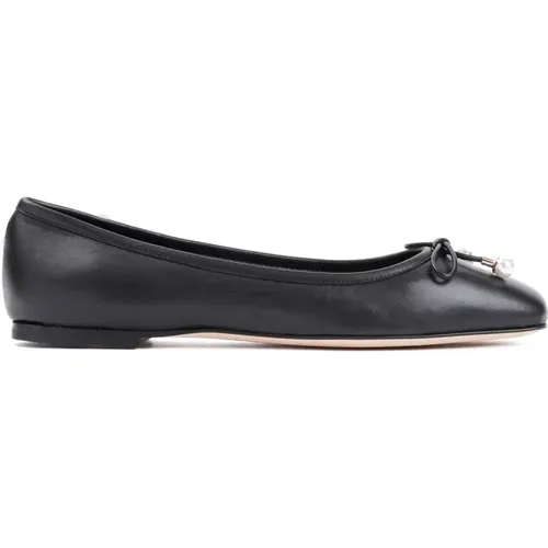 Schwarze Ballerinas Eleganter Stil , Damen, Größe: 36 EU - Jimmy Choo - Modalova