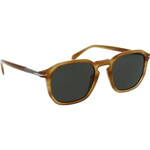 Iconic Sunglasses with Uniform Lenses , male, Sizes: 52 MM - Eyewear by David Beckham - Modalova