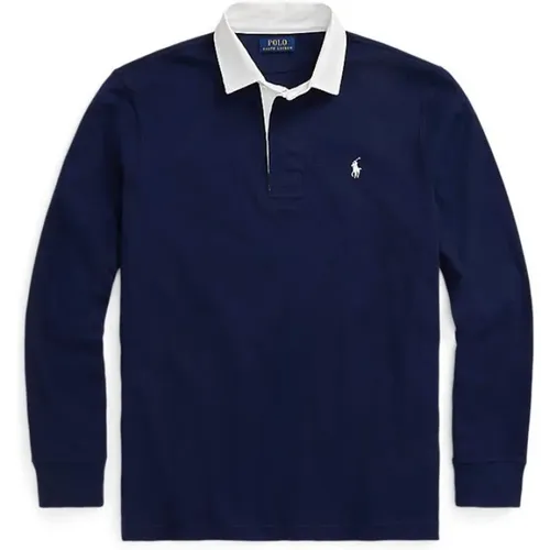 Blaues Polo-Shirt mit Besticktem Logo - Ralph Lauren - Modalova