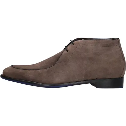 Taupe Wildleder Schnürschuhe,Klassische Braune Schnürschuhe - Floris van Bommel - Modalova