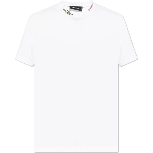 T-shirt with logo , male, Sizes: XL, L, S, M, 3XL, 2XL - Dsquared2 - Modalova