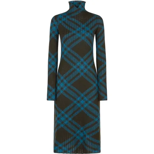 Kariertes Langarmkleid Burberry - Burberry - Modalova