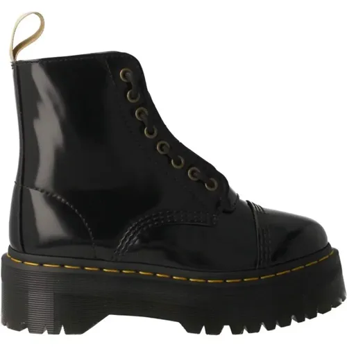 Vegan Sinclair Schwarzer Plateaustiefel , Damen, Größe: 36 EU - Dr. Martens - Modalova