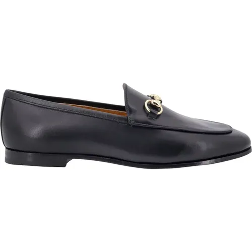 Iconic Leather Loafer with Metal Horsebit , female, Sizes: 6 UK, 3 UK, 7 UK - Gucci - Modalova