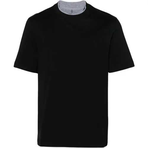 T-Shirts Polos for Men , male, Sizes: M - BRUNELLO CUCINELLI - Modalova