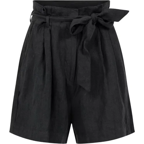Leinen Paperbag Shorts , Damen, Größe: M - Alchemist - Modalova