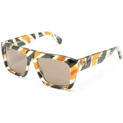 Braun/Havanna Sonnenbrille - Stilvoll und vielseitig , Herren, Größe: 55 MM - Gucci - Modalova