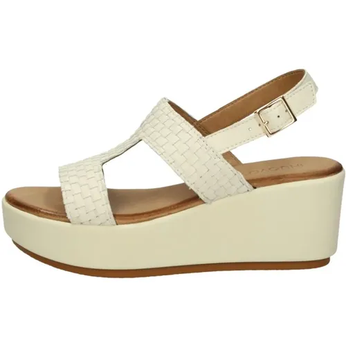 Flache Sandalen , Damen, Größe: 38 EU - Inuovo - Modalova