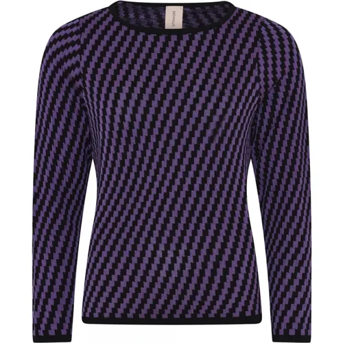 Special Checked Pullover Blouse , female, Sizes: M, L, S, XL, 2XL - Skovhuus - Modalova