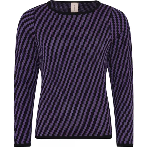 Special Checked Pullover Blouse , female, Sizes: M, L, S, XL - Skovhuus - Modalova