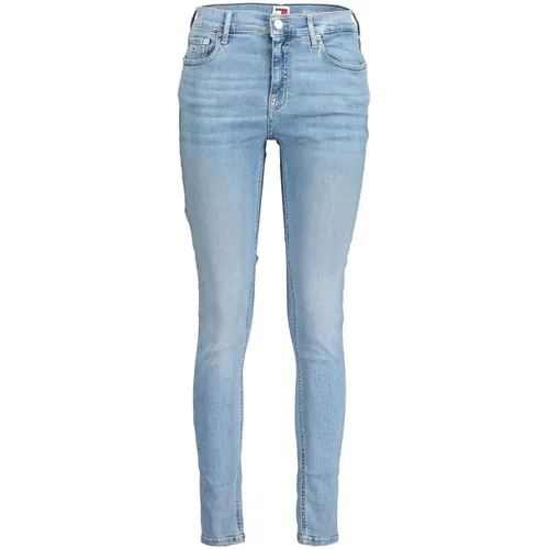 Cotton Jeans with Wash Effect , female, Sizes: W29 L30, W27 L30, W25 L30, W28 L30, W31 L30, W30 L30, W26 L30 - Tommy Hilfiger - Modalova