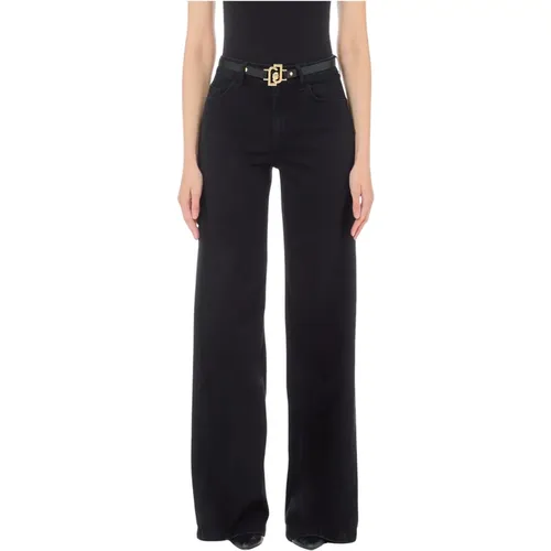 Flare Gürtel High Waist Jeans , Damen, Größe: W28 - Liu Jo - Modalova