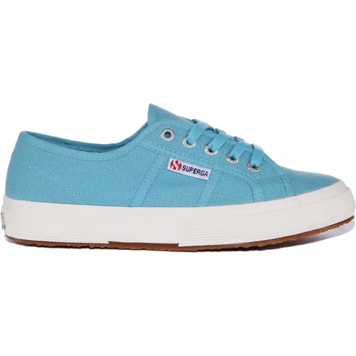 Canvas Lace-Up Trainer in Sky , male, Sizes: 5 1/2 UK, 5 UK, 6 UK, 4 UK - Superga - Modalova