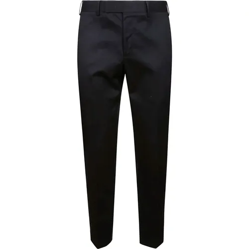 Dark Blue Cotton Slim Fit Trousers , male, Sizes: 2XL, S, L - PT Torino - Modalova