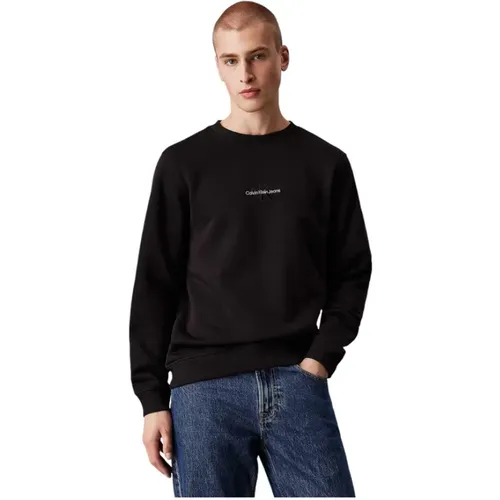 Crew Neck Sweatshirt , Herren, Größe: 2XL - Calvin Klein Jeans - Modalova