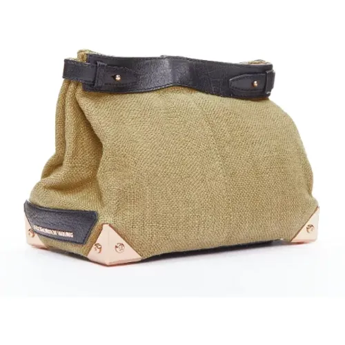 Pre-owned Canvas clutches , female, Sizes: ONE SIZE - Alexander Wang Pre-owned - Modalova