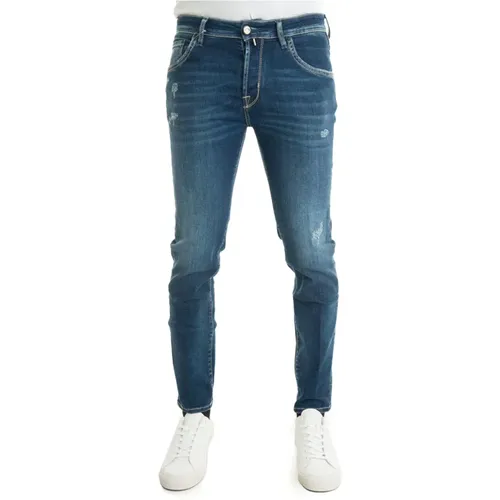 Slim-Fit Denim Jeans , Herren, Größe: W35 - Jacob Cohën - Modalova
