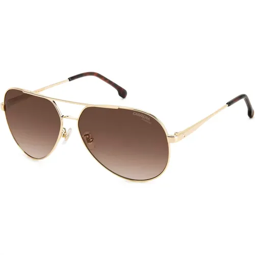 Gold/Braune Polarisierte Sonnenbrille , Damen, Größe: 63 MM - Carrera - Modalova