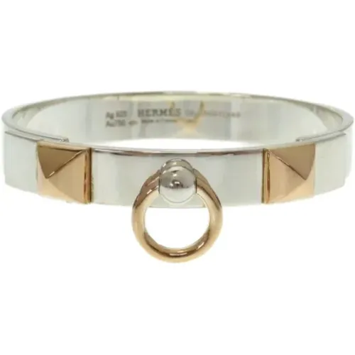 Pre-owned Hermès bracelet in silver rose gold , female, Sizes: ONE SIZE - Hermès Vintage - Modalova