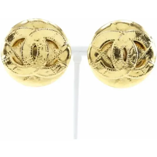 Pre-owned Metal earrings , female, Sizes: ONE SIZE - Chanel Vintage - Modalova