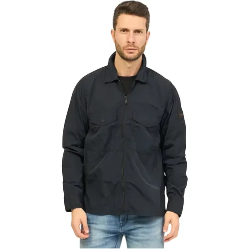 Blauer Leichter Lovel-Zip Mantel - Hugo Boss - Modalova