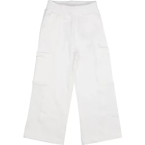 Weiße Baumwoll-Sport-Hose für Kinder - Chiara Ferragni Collection - Modalova