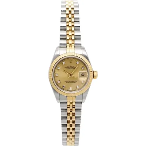 Pre-owned Stainless Steel watches , female, Sizes: ONE SIZE - Rolex Vintage - Modalova