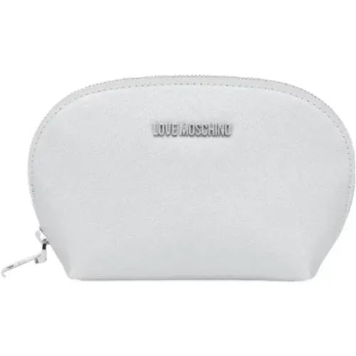 Stilvolle Damen Beauty Case aus Kunstleder , Damen, Größe: ONE Size - Love Moschino - Modalova