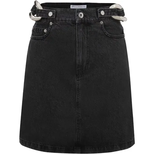 Chain Link Casual Skirt , female, Sizes: 2XS - JW Anderson - Modalova