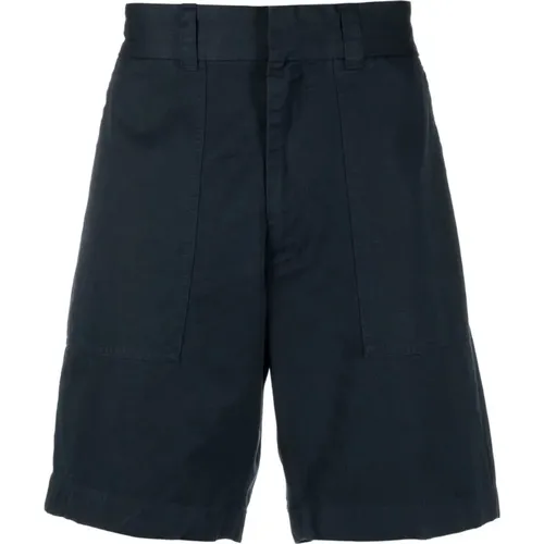 Casual Schwarze Baumwollshorts , Herren, Größe: W33 - Vince - Modalova