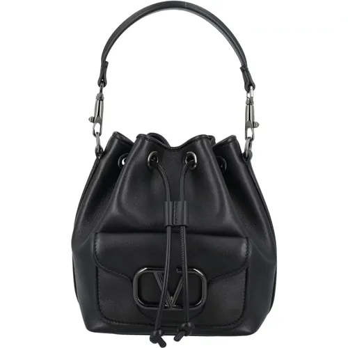 Loco Bucket Bag in Leather , female, Sizes: ONE SIZE - Valentino Garavani - Modalova