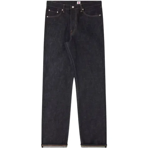 Dunkle Indigo Loose Straight Selvage Jeans - Edwin - Modalova