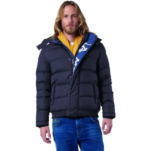 Elegant Sport Jacket with Hood in Navy , male, Sizes: M - LA MARTINA - Modalova