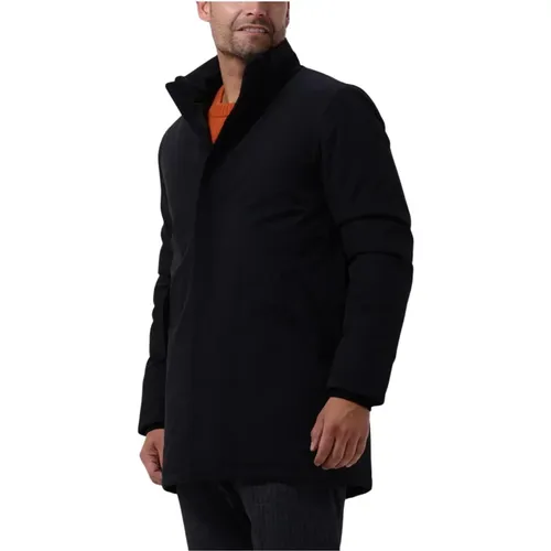 Peel Coat B Schwarze Jacke , Herren, Größe: M - Selected Homme - Modalova