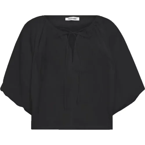 Puff Bluse Schwarz Femininer Stil , Damen, Größe: S - Co'Couture - Modalova