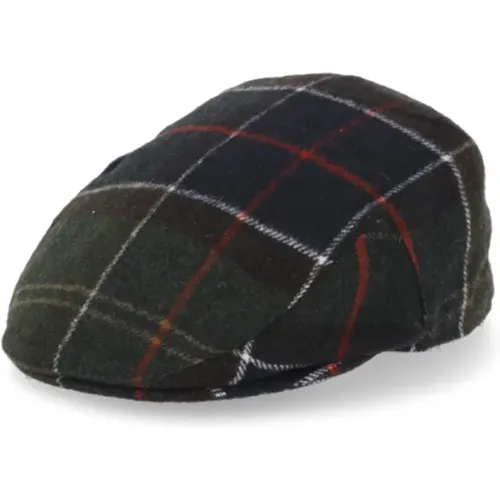 Grüne Tartan Wollmütze , Herren, Größe: ONE Size - Barbour - Modalova