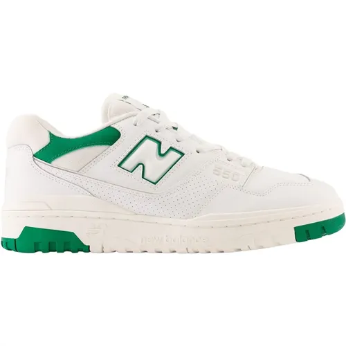 Weiße und Grüne 550 Sneakers , Herren, Größe: 43 EU - New Balance - Modalova