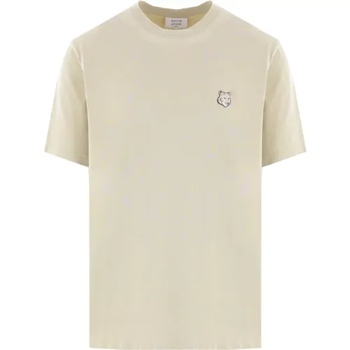 Bold Fox Head Jersey T-shirt , Herren, Größe: S - Maison Kitsuné - Modalova