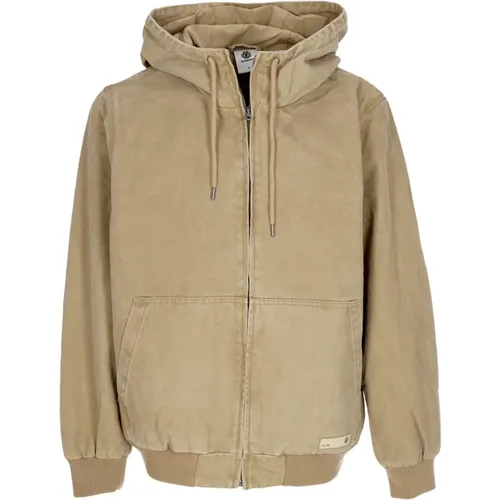 Canvas Jacke Khaki Herrenjacke , Herren, Größe: XL - Element - Modalova